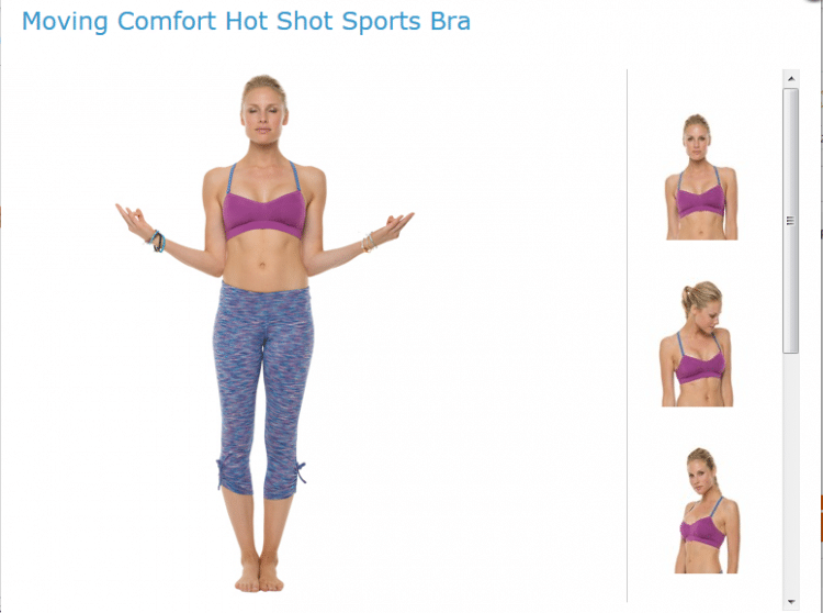 Fotka ženy ve sportovní podprsence na jógu z yogaoutlet.com
