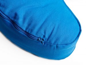 Modrý meditační polštář