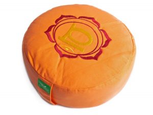 Oranžový meditační polštář