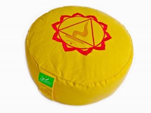 Žlutý meditační polštář