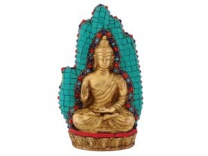 Soška na meditaci - ruka s Buddhou