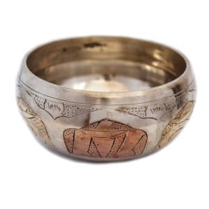 Stříbrná tibetská mísa