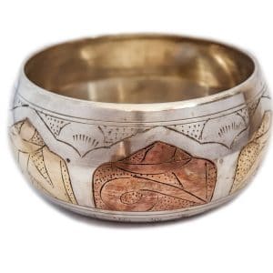 Stříbrná tibetská mísa