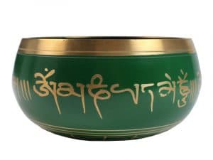 Zelená tibetská mísa